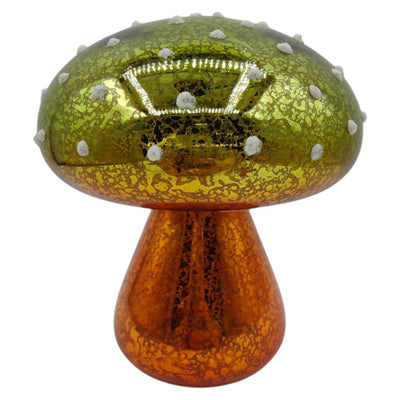 Mansion atmosphere beeld paddenstoel anti led groen 12,5x15cm