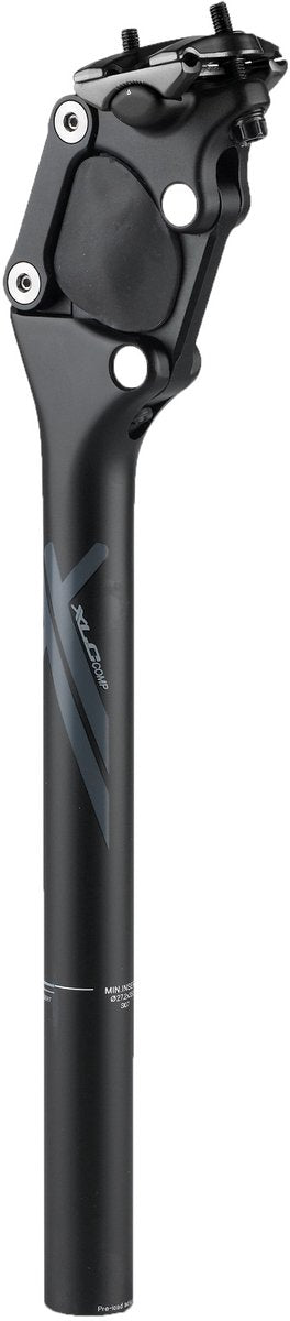 Xlc sp-s07 zadelpen - comp - verend - 30.9x350mm - aluminium - 100-120kg - zwart