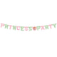 Haza witbaard letterguirlande princess party