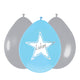 Haza witbaard ballonnen baby jongen, 6st.