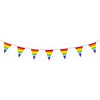Haza witbaard vlaggenlijn regenboog, 10mtr.