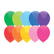 Haza witbaard ballonnen gekleurd, 10st.