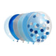 Haza witbaard ballonnen blauw, 10st.
