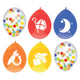 Haza witbaard ballonnenmix sint, 6st.