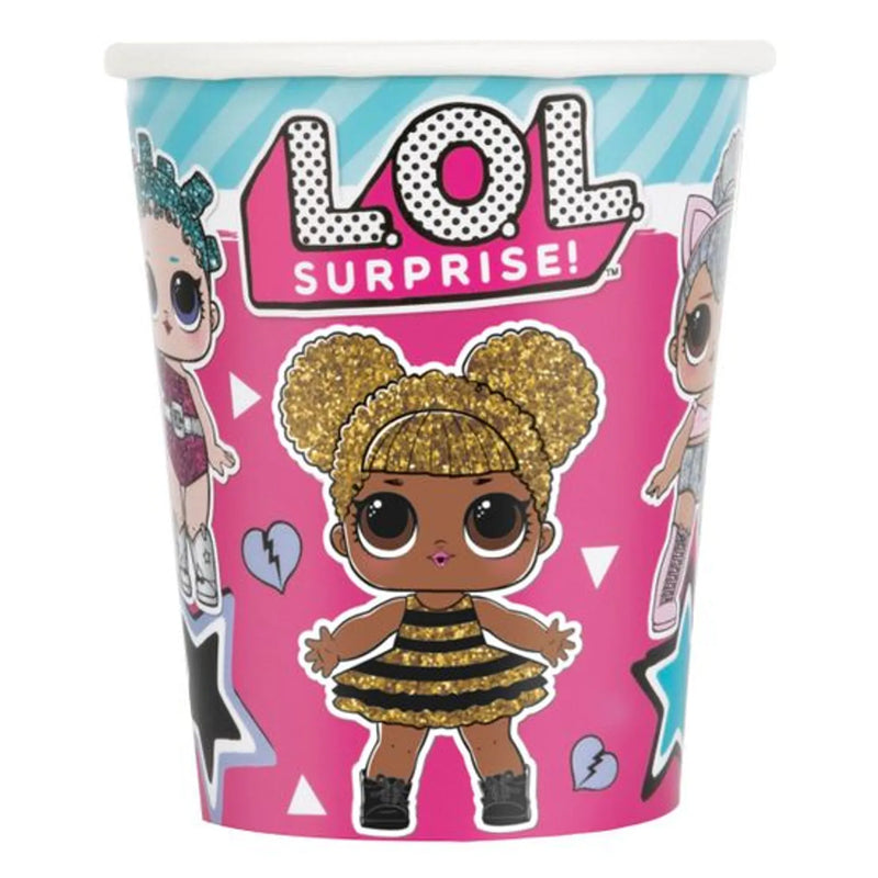 Haza witbaard l.o.l. surprise! bekers, 8st.