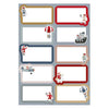 Haza witbaard cadeau etiketten sint co.