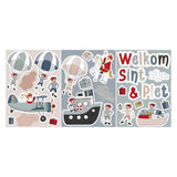 Haza witbaard raamstickers sint co. - afbeelding 1