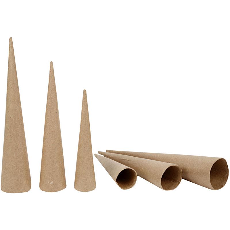 Https: www.cchobby.nl hoge-kegels-h-20-25-30-cm-d-4-5-6-cm-3-stuk-1-doos