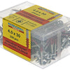Rotadrill 1040031 - universeelschroef ckpzd vz 4.0x30mm (200) | 4 stuks