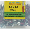 Rotadrill 1039996 - universeelschroef vktx vz 4.0x60mm (200) | 4 stuks