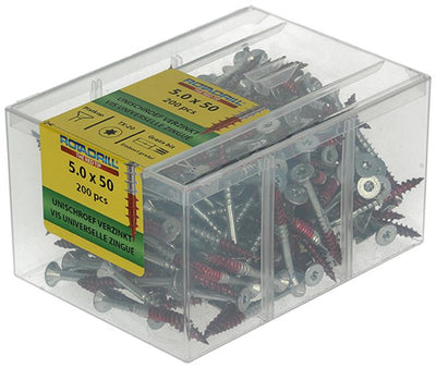 Rotadrill 1039999 - universeelschroef vktx vz 5.0x50mm (200) | 4 stuks