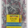 Rotadrill 1039981 - universeelschroef vkpzd vz 5.0x60mm (200) | 4 stuks