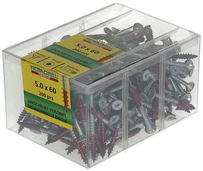 Rotadrill 1040000 - universeelschroef vktx vz 5.0x60mm (200) | 4 stuks