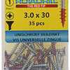 Rotadrill 1039770 - universeelschroef vk pzd vz 3.0x30mm (35) | 6 stuks