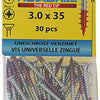 Rotadrill 1039771 - universeelschroef vk pzd vz 3.0x35mm (30) | 6 stuks