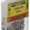 Rotadrill 1039886 - universeelschroef messing vk pzd 3,0x16mm (18) | 6 stuks