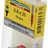 Rotadrill 1039850 - universeelschroef vk pzd rvs-a2 3.0x25mm (16) | 6 stuks