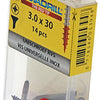 Rotadrill 1039851 - universeelschroef vk pzd rvs-a2 3.0x30mm (14) | 6 stuks