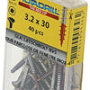 Rotadrill 1039915 - glaslatschroef lk torx rvs-410 3.2x30mm (40) | 6 stuks