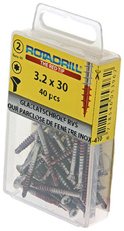Rotadrill 1039915 - glaslatschroef lk torx rvs-410 3.2x30mm (40) | 6 stuks - afbeelding 3