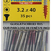 Rotadrill 1039916 - glaslatschroef lk torx rvs-410 3.2x40mm (35) | 6 stuks