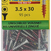 Rotadrill 1039929 - universeelschroef vktx vz 3.5x30mm (95) | 6 stuks
