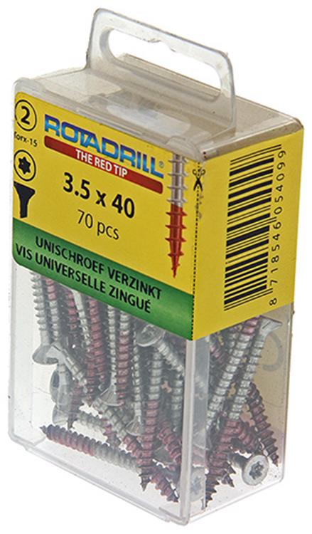 Rotadrill 1039931 - universeelschroef vktx vz 3.5x40mm (70) | 6 stuks