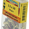 Rotadrill 1039881 - universeelschroef messing lk pzd 3,5x20mm (36) | 6 stuks