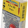 Rotadrill 1039876 - universeelschroef ck pzd rvs-a2 3.5x20mm (30) | 6 stuks