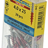 Rotadrill 1039776 - universeelschroef vk pzd vz 4.0x25mm (29) | 6 stuks