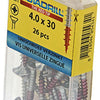 Rotadrill 1039777 - universeelschroef vk pzd vz 4.0x30mm (26) | 6 stuks
