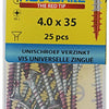 Rotadrill 1039778 - universeelschroef vk pzd vz 4.0x35mm (25) | 6 stuks