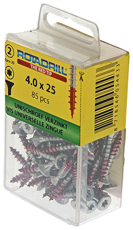Rotadrill 1039934 - universeelschroef vktx vz 4.0x25mm (85) | 6 stuks