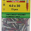 Rotadrill 1039935 - universeelschroef vktx vz 4.0x30mm (75) | 6 stuks