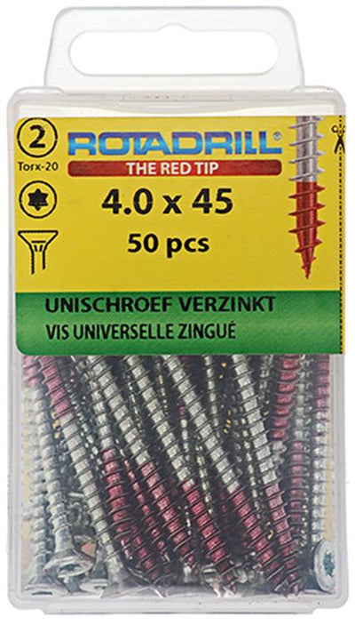 Rotadrill 1039938 - universeelschroef vktx vz 4.0x45mm (50) | 6 stuks