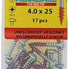 Rotadrill 1039844 - universeelschroef ck pzd vz 4.0x25mm (17) | 6 stuks