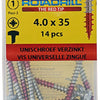 Rotadrill 1039845 - universeelschroef ck pzd vz 4.0x35mm (14) | 6 stuks