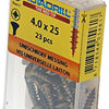 Rotadrill 1039883 - universeelschroef messing lk pzd 4,0x25mm (23) | 6 stuks