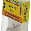 Rotadrill 1039890 - universeelschroef messing vk pzd 4,0x30mm (6) | 6 stuks