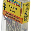 Rotadrill 1039884 - universeelschroef messing lk pzd 4,0x30mm (20) | 6 stuks