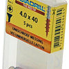 Rotadrill 1039892 - universeelschroef messing vk pzd 4,0x40mm (5) | 6 stuks