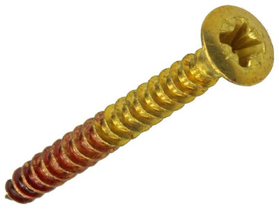 Rotadrill 1039885 - universeelschroef messing lk pzd 4,0x40mm (14) | 6 stuks