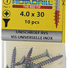 Rotadrill 1039859 - universeelschroef vk pzd rvs-a2 4.0x30mm (10) | 6 stuks