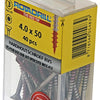 Rotadrill 1039900 - hardhoutschroefzelfb.sppls.rvs t20 4.0x50mm (40) | 6 stuks