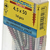 Rotadrill 1039783 - universeelschroef vk pzd vz 4.5x50mm (14) | 6 stuks