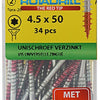 Rotadrill 1039944 - universeelschroef vktx vz 4.5x50mm (34) | 6 stuks