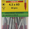 Rotadrill 1039945 - universeelschroef vktx vz 4.5x60mm (30) | 6 stuks