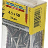 Rotadrill 1039902 - hardhoutschroefzelfb.sppls.rvs t25 4.5x50mm (35) | 6 stuks