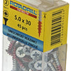 Rotadrill 1039807 - universeelschroef vk pzd vz 5.0x30mm (45) | 6 stuks