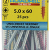Rotadrill 1039810 - universeelschroef vk pzd vz 5.0x60mm (25) | 6 stuks
